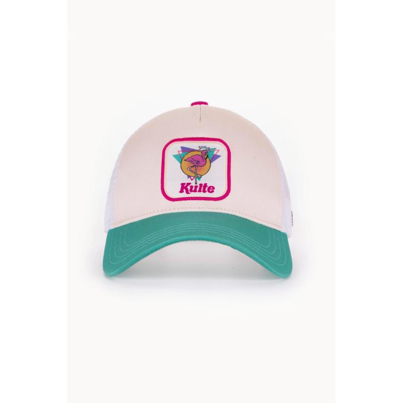 CASQUETTE KULTE SNAPBACK MOTIF FLAMANT ROSE