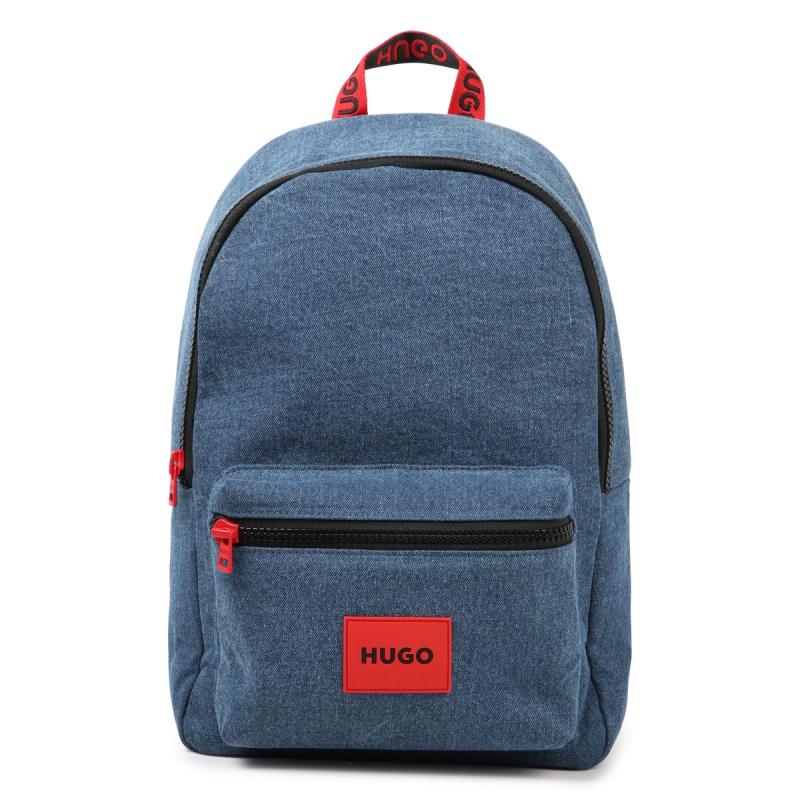 Sac à dos en jean Hugo Kidswear G00316/Z09