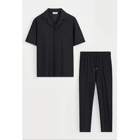 Ensemble Chemise Manches Courtes Et Pantalon FRILIVIN Ensemble Chemise Manches Courtes Et Pantalon FRILIVIN