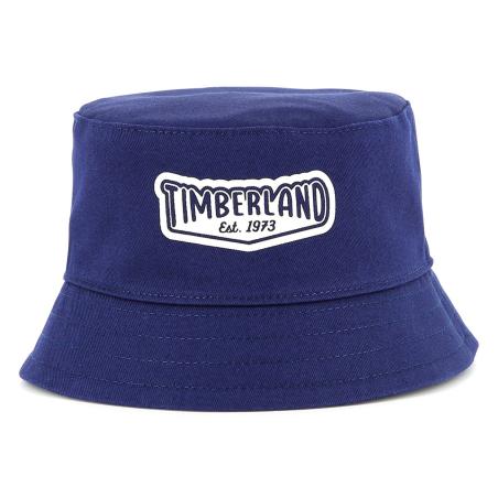 Bob réversible avec logo medieval blue TIMBERLAND T60411/84N KIDSWEAR Bob réversible avec logo medieval blue TIMBERLAND T60411/84N KIDSWEAR