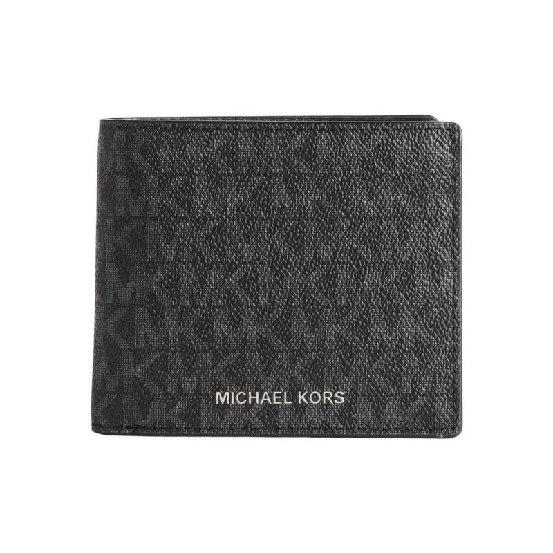 Portefeuille compact Greyson à logo avec compartiment à monnaie 
