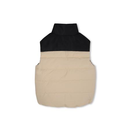 JACKET PADDED GILET WHITH LOGO PRINT KIDS 