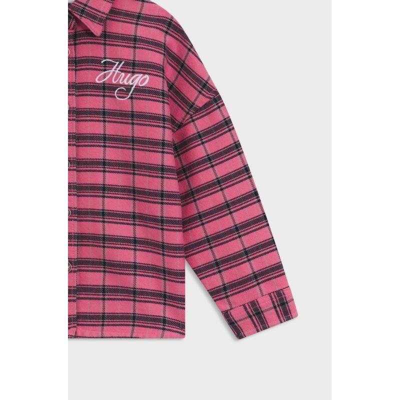 CHEMISE A CARREAUX EN COTTON HUGO KIDS 4-5ANS 