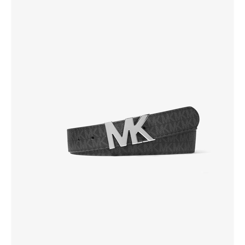 Ceinture à boucle réversible avec logo