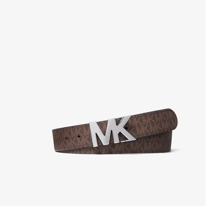 Ceinture à boucle réversible avec logo